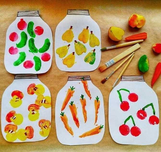 Описание техники рисования штампами Как и какие печати можно сделать из подручных предметов Инструкция по изготовлению штампов из разных овощей и фруктов