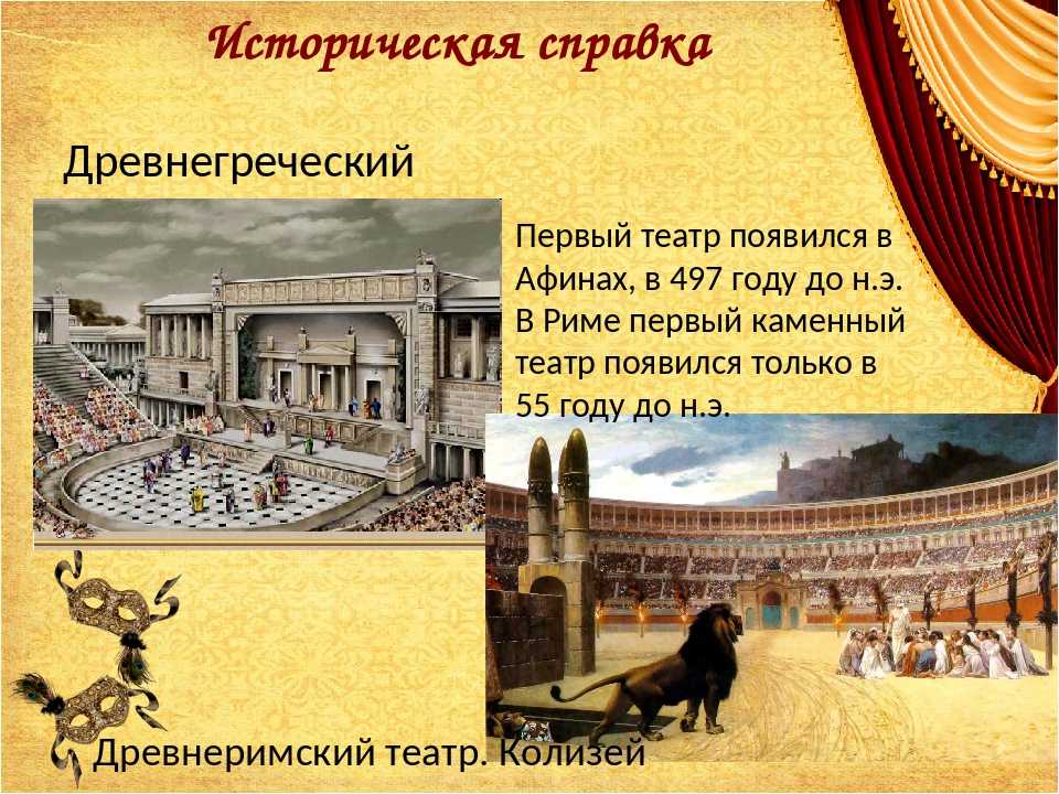 Проект история театра