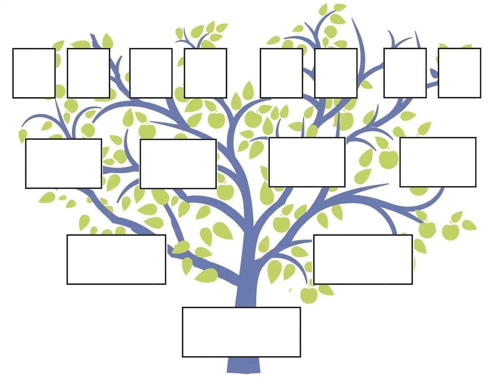 Семейное древо шаблон для школьника