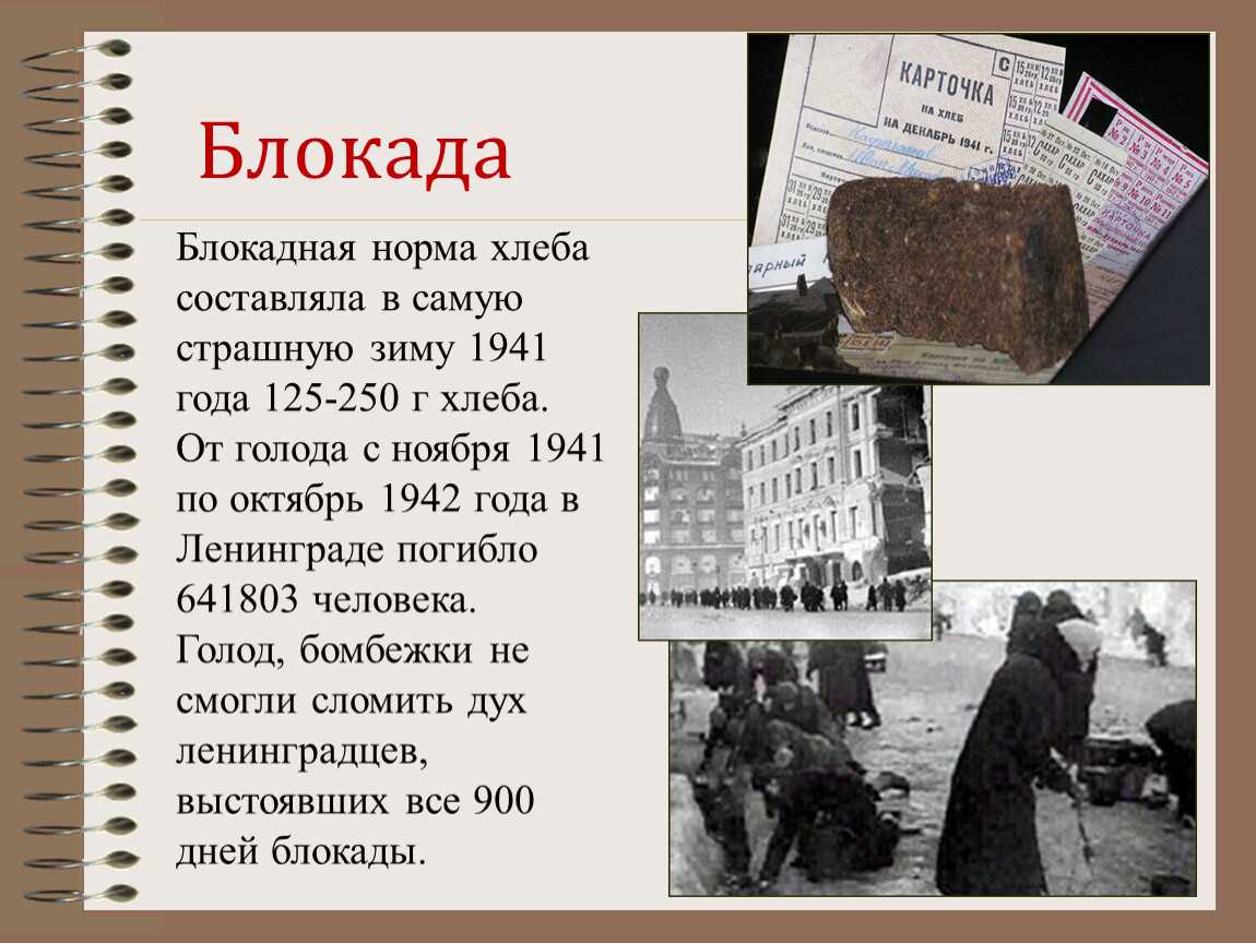 Блокада ленинграда кратко и главное