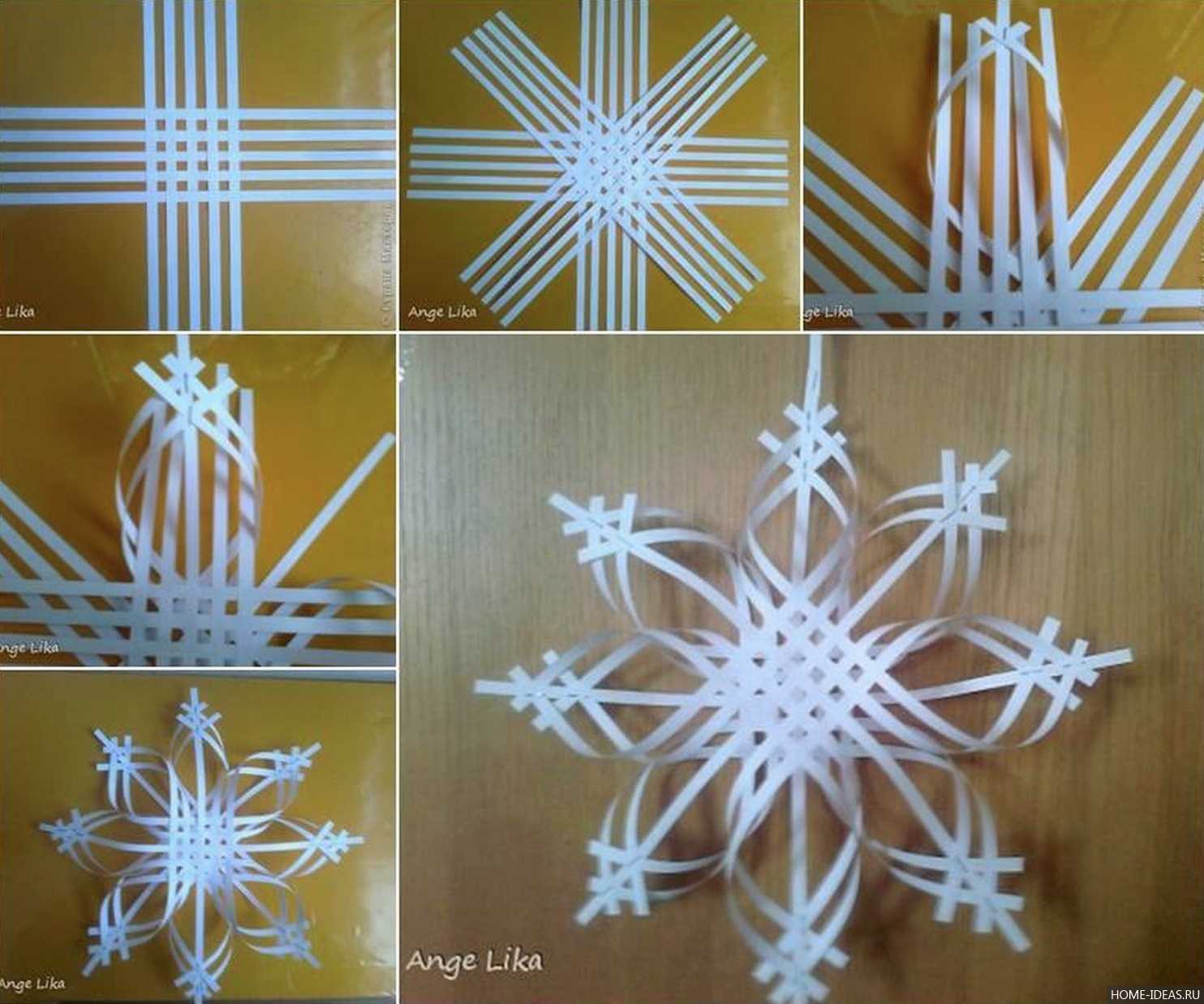 Объемные снежинки из бумаги на новый год 2021-2022: простые и красивые! шаблоны и схемы для вырезания