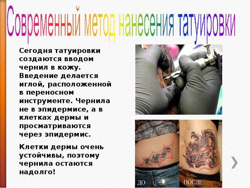 Татуировки для презентации