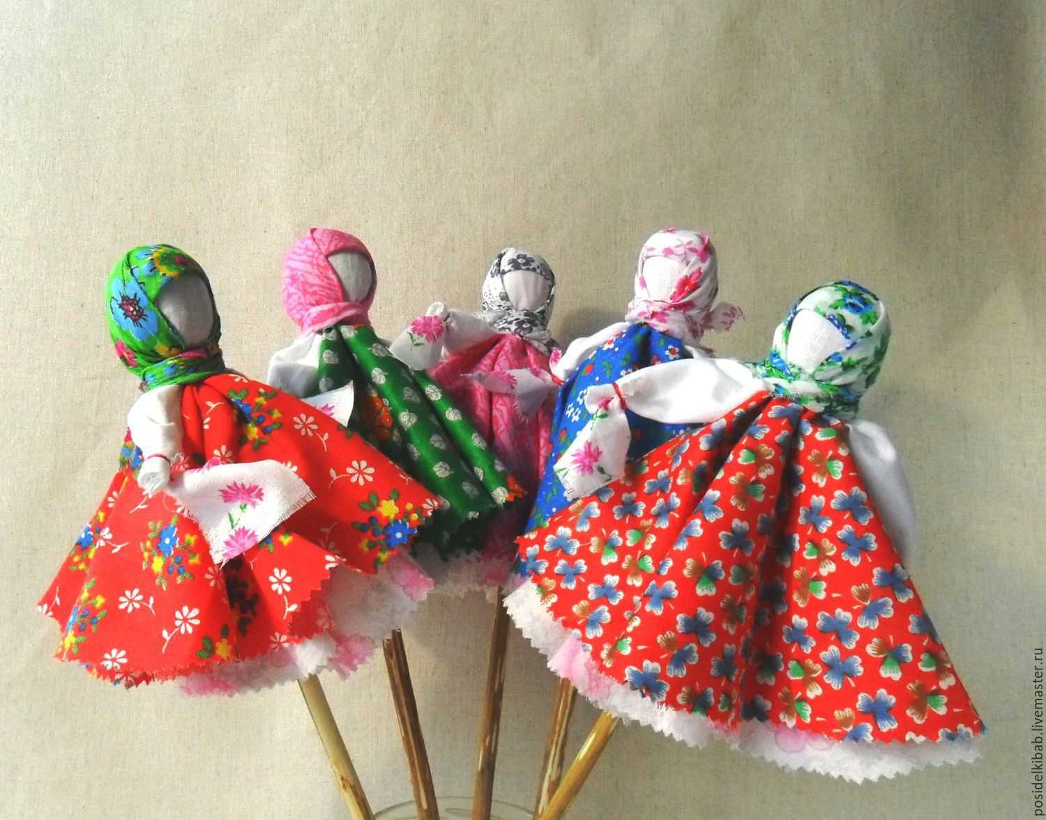 Славянские куклы-обереги своими руками с пошаговой инструкцией
