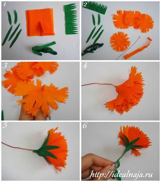 Как сделать гвоздику своими руками: мастер класс цветка из гофрированной бумаги, фетра, изолона и салфеток | все о рукоделии
