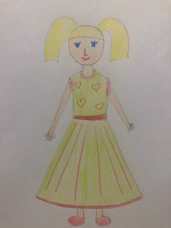 Конспект занятия в старшей группе по рисованию "девочка в нарядном платье"