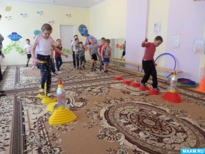 Спортивное развлечение для детей старшей и подготовительной группы «в здоровом теле — здоровый дух»