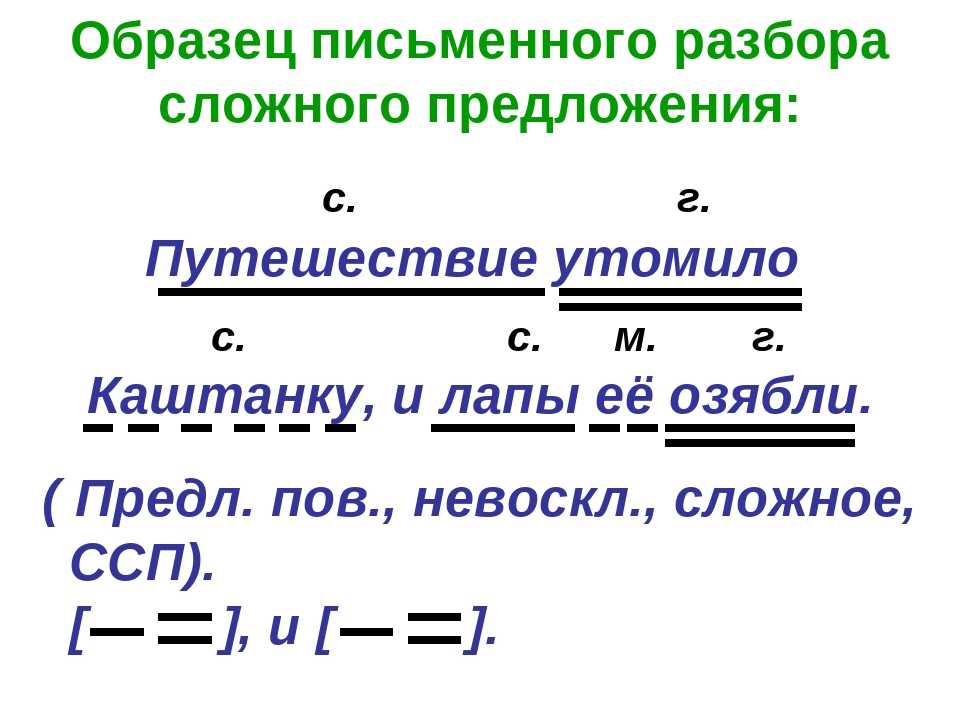 Синтаксический разбор сложного предложения: что это такое, примеры, как составить схему и разобрать по частям речи | tvercult.ru